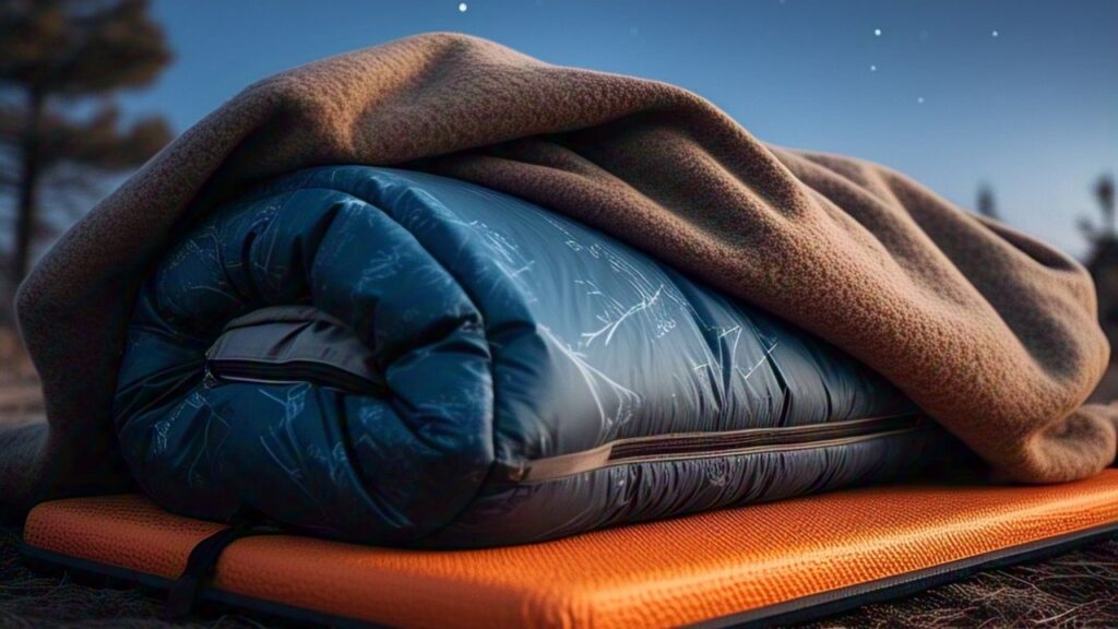 sleeping pad under sleeping bag