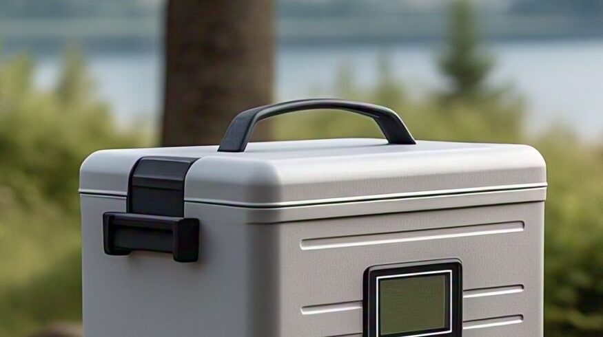 top half of a portable freezer