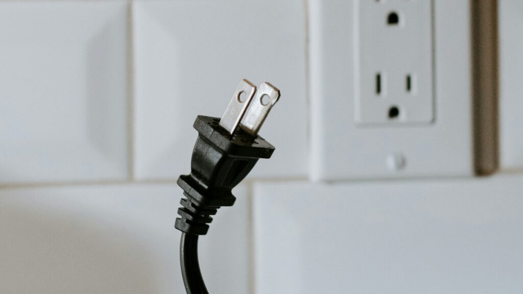 power cord and socket