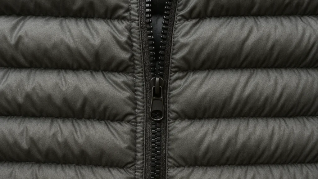 zipper baffle